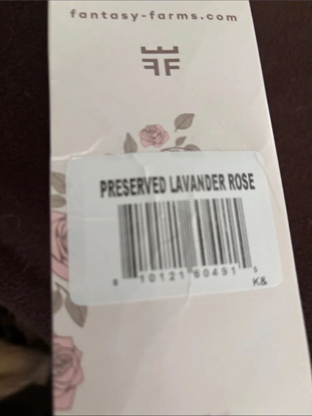 NIB Preserved lavender Rose - Long Stem fantasy farms